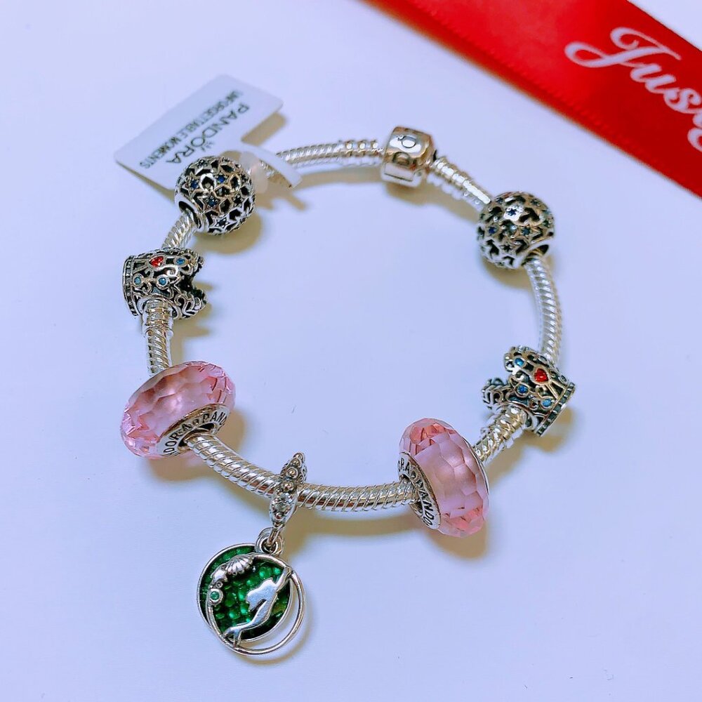 Pandora Snake Chain Bracelet Set In Sterling Silver